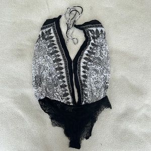 Free people Backless Bodysuit